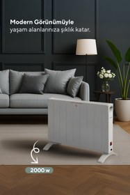 Resim KUMTEL Beyaz Konvektör Isıtıcı 2000W HC-2930 