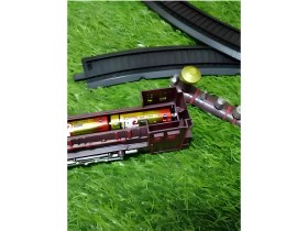 Resim Sesli Işıklı Tren - Pille Çalışan ve 8 Parça Raylı Set (92 Cm) 