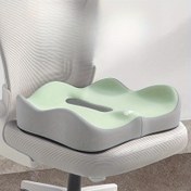 Resim 1 Paket Ergonomik Hafıza Köpük Oturma Minderi, Tükenmez Tasarım, Yumuşak Esnek Polyester - Tekerlekli Sandalyeler, Araba Koltukları & Ofis Sandalyeleri için (Yeşil/Siyah), Karışık Renkler, Araç Koltuğu Konforu, Kontür Ergonomik Şekil, Kolay Temizlenebilir Malzeme 