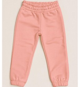 Resim Luess Kız Çocuk %100 Pamuk Beli Ve Paçası Lastikli Eşofman Altı - Pembe 2-3 Yaş 8-9 Yaş Pembe 