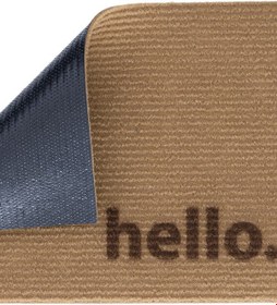 Resim Coco Hello Bye Koko Paspas Dış Kapı Paspası Kıl Kapı Önü Paspası Naturel 