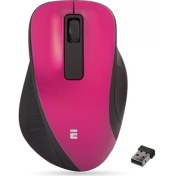 Resim Everest Sm-360 Usb Pembe 3D Optik Süper Sessiz Alkalin Pil Kablosuz Mouse 