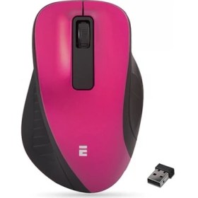 Resim Everest Sm-360 Usb Pembe 3D Optik Süper Sessiz Alkalin Pil Kablosuz Mouse 