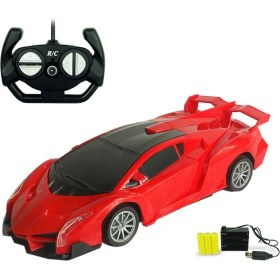 Resim KingKuee 4 Kanal 22 cm Rc Araba Oyuncak LED Işık Elektrikli Robot Spor Araba Modelleri Oyuncaklar Boys Için Doğum Günü Hediyeleri 2.4g Lüks Araba Kuyruk (Yurt Dışından) 