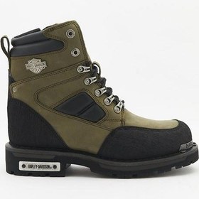 Resim Harley Davidson Millo Olive Crazy Deri Erkek Bot 001 