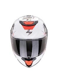 Resim Scorpion Exo-jnr Air Boum Kapalı Çocuk Motosiklet Kaskı Beyaz Siyahh 