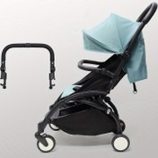 Resim 1 adet Bebek Arabası Kolu Koruyucu - Ergonomik Ayak Desteği Bebek Arabası Aksesuarı, Kaymaz Güvenlik Bariyeri ile, Çit Yatakları ve Ev Kullanımı için Dayanıklı Sahte Deri, Bebek Arabası Koruma, Modern Bebek Arabası Tasarımı, Sağlam İnşaat 