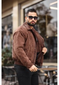 Resim Unisex Yeni Sezon Kahverengi Oversize Vintage Kadife Ceket Kahve Kdfe 