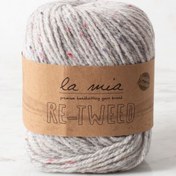 Resim La Mia Re-Tweed Açık Gri Melanj El Örgü İpi - L150 - 34403 