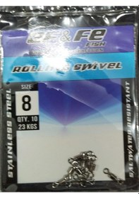 Resim Ef&Fe Rollıng Swıvel Çelik Paslanmaz Paket Fırdöndü 
