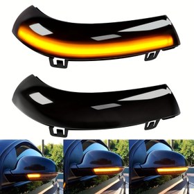 Resim AnautosL LED Yan Ayna Dönüş Sinyal Lambaları 12V Sağ Taraf Sıralı VW Golf 5, EOS GTI, Jetta MK5, Passat için - Sabit Kablolama, Pil Gerekmez 
