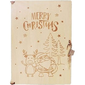 Resim Çocuklar İçin Ahşap Advent Takvimi Hediyesi Noel Tatili Noel Baba İçin Saklama 