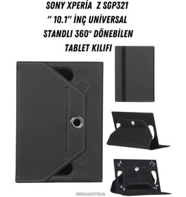 Resim Sony Xperia Z SGP321 10.1\ Universal Standlı 360° Dönebilen Tablet Kılıfı 