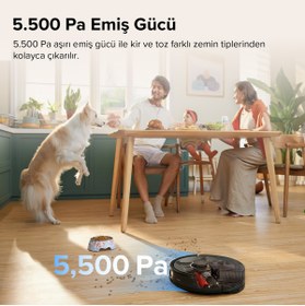 Resim Roborock Q8 Max Siyah Robot Süpürge 