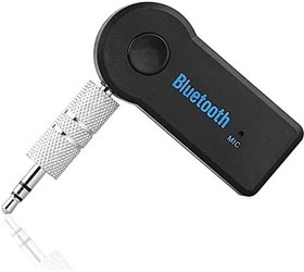 Resim Senkiila Araba için Bluetooth AUX Adaptörü, AUX 3.5mm ile Kablosuz Ses Alıcısı Taşınabilir Eller Serbest Araç Kitleri 