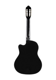 Resim Valencia Vc104Tcbk Klasik Gitar 4/4 Siyah Cutaway Sap Çelikli 
