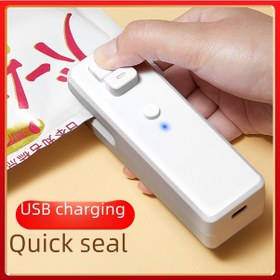 Resim Konesam Usb Şarjlı Mini Poşet Kapama Makinesi - 3. Nesil Pembe 400mah, Taşınabilir Yiyecek Muhafaza Aleti 