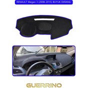 Resim Renault Megan 3 2008-2015 Buyuk Ekranlıtorpido Koruma Halısı Mavi Kenar 