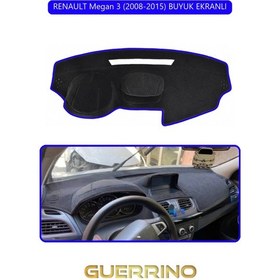 Resim Renault Megan 3 2008-2015 Buyuk Ekranlıtorpido Koruma Halısı Mavi Kenar 