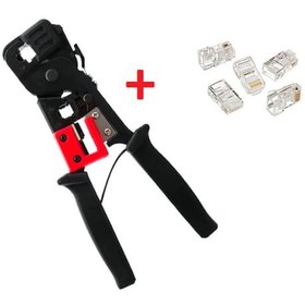 Resim S-Link Sl-376E Rj-45 Rj11 Ağ Pensesi + 100 Adet Rj45 Konnektör 