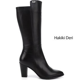 Resim Gönderi R Kadın Siyah Sivri Burun Kalın Topuklu Hakiki Deri Çizme Gkzc13447530 Siyah 