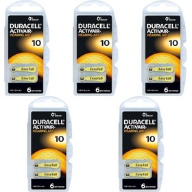 Resim Duracell 10 Numara Işitme Cihazı Pili 5 Paket 30 Adet Kulaklık 