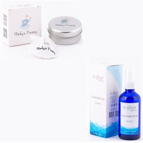 Resim Gümüş Göğüs Koruyucu %99.99- Gümüş Sprey Hediye Merby'S Nursery 