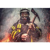 Resim Elmas Mozaik 5d Elmas Boyama İtfaiye Rhinestones Elmas Nakış Resmi Full Round 20x30cm 