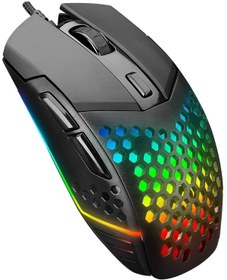 Resim Everest SM-GX19 ANGARD 7200Dpi Usb Kablolu Siyah Optik Örgü Kablolu RGB Gaming Mouse 