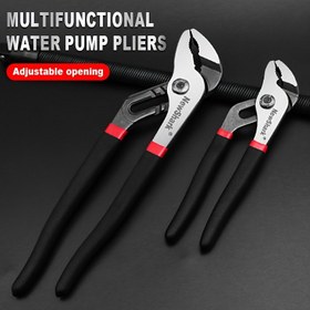 Resim 6"/10" Newshark Düz Çene Dil ve Kanal Matkap - Karbon Çelik, Yüksek Görünürlüğü Siyah ve Kırmızı Tutucular, Su Pompası Bağlantıları için İdeal, Çeşitli Uygulamalar için Çok Yönlü Tutucular 