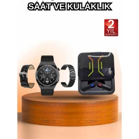 Resim Zero Land Hnrlishp Dijital Göstergeli Bluetooth Kulaklık ve Bildirim Görebilen Akıllı Saat Alarm ve Titreşim 