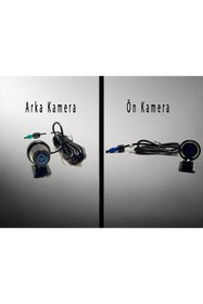 Resim KOWLOON MOTOSİKLET VE BİSİKLET CARPLAY ANDROİD AUTO ÇİFT KAMERALI 