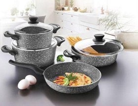 Resim Firstclass, Life 6 Prç. Gri Granit Güveç Tencere Seti 