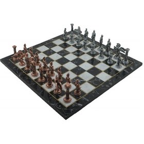 Resim Gifthome Metal Satranç Takımı-seti büyük pegasus Antik Katlanır 