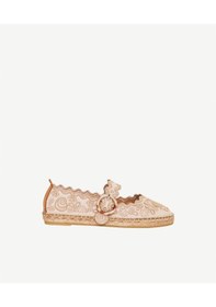 Resim Yargıcı Nakış İşlemeli Mary Jane Espadril 26ykay4047x 017 Bej 