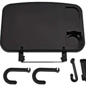 Resim Besthome1 Araba Taşınabilir Asılı Dizüstü Bilgisayar Tepsisi, Katlanır Çok Fonksiyonlu Direksiyon Telefon Tutucu, 46470024 Siyah 