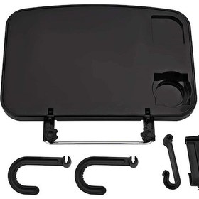 Resim Besthome1 Araba Taşınabilir Asılı Dizüstü Bilgisayar Tepsisi, Katlanır Çok Fonksiyonlu Direksiyon Telefon Tutucu, 46470024 Siyah 