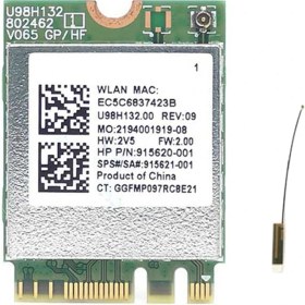 Resim RTL8821CE 802.11AC 1x1 Wi-Fi+Bt 4.2 Birleşik Adaptör Kartı 915621-001 Probook 450 G5 Serisi ile Uyumlu Kablosuz Ağ Kartı (Yurt Dışından) 