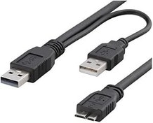 Resim Hadron USB 3.0 Taşınabilir Harddisk HDD Kablosu 2xUSB 