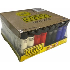 Resim Clipper Pocket Renkli Taşlı Çakmak 48 Adet 1837 