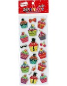 Resim Ticon 3d Sticker Puffy 256031 (kabartmalı) 3d-44 