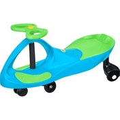 Resim can oyuncak Plasmacar Pedalsız Araba Turkuaz Mavi Yeşil Işıklı 