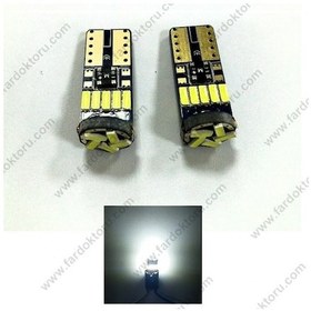 Resim Fardoktoru T10 Dipsiz Led Park Ampulü 5000K Soft Beyaz 15Smd W5W N11.2810 