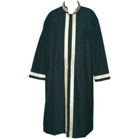 Resim BERAT Cübbe - İmam Cübbesi - Namaz Cübbesi - Siyah Renk - 3 Numara - Sırmalı Model - Namaz Kıyafeti - 