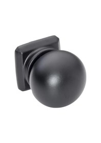 Resim Doğanlar AL-243 Mobilya Kulp Tek Vidalı Düğme Mat Siyah 