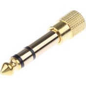 Resim Nanlly 6.35MM (1/4 Inç) Erkek Ila 3,5 mm (1/8 Inç) Kadın Stereo Ses Adaptörü (Yurt Dışından) 