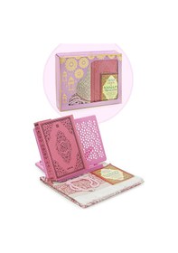 Resim Kızım İçin Rahleli Kuran Ve Seccade Seti - Pembe 