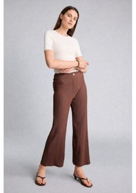 Resim Defacto Culotte Düz Paça Bürümcük Pantolon H8605ax26hsbn330 Kahve-bn330 