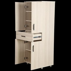 Resim Çok 12681 Amaçlı Dolap Hard Parlak CARDEN Model Suntalem 4Raf 1Çekm 150 El Yapım 