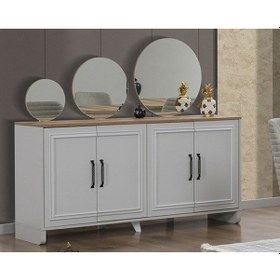 Resim Dardason Bahar Aynalı Konsol Gri 